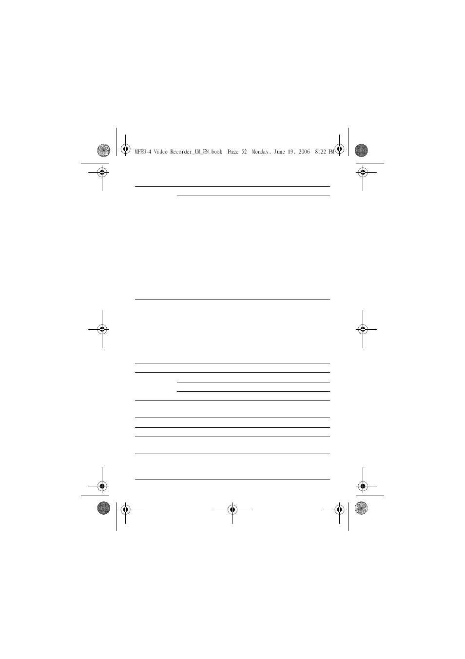 Specifications | Neuros Audio MPEG-4 User Manual | Page 56 / 58