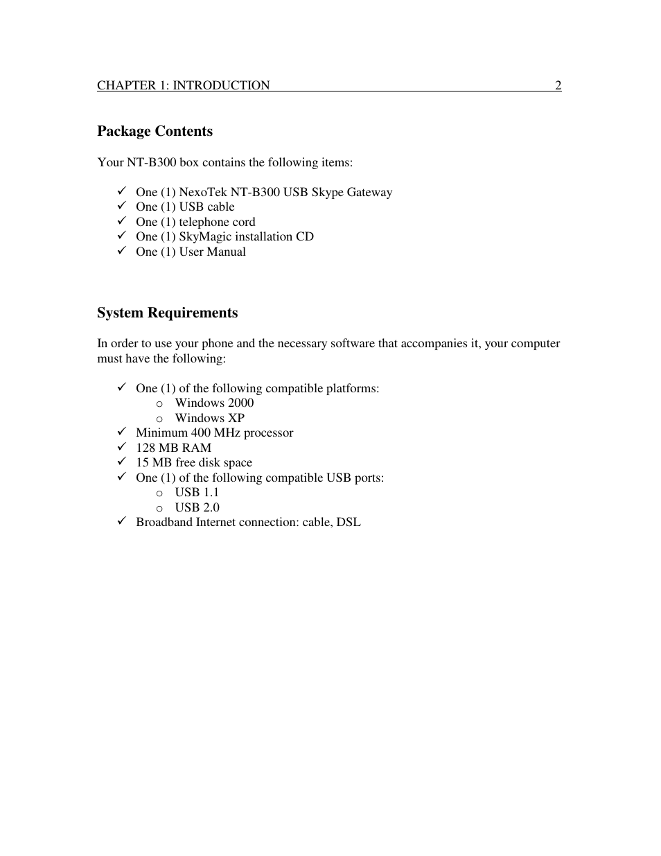 Nexotek Callisto Spark NT-B300 User Manual | Page 5 / 61