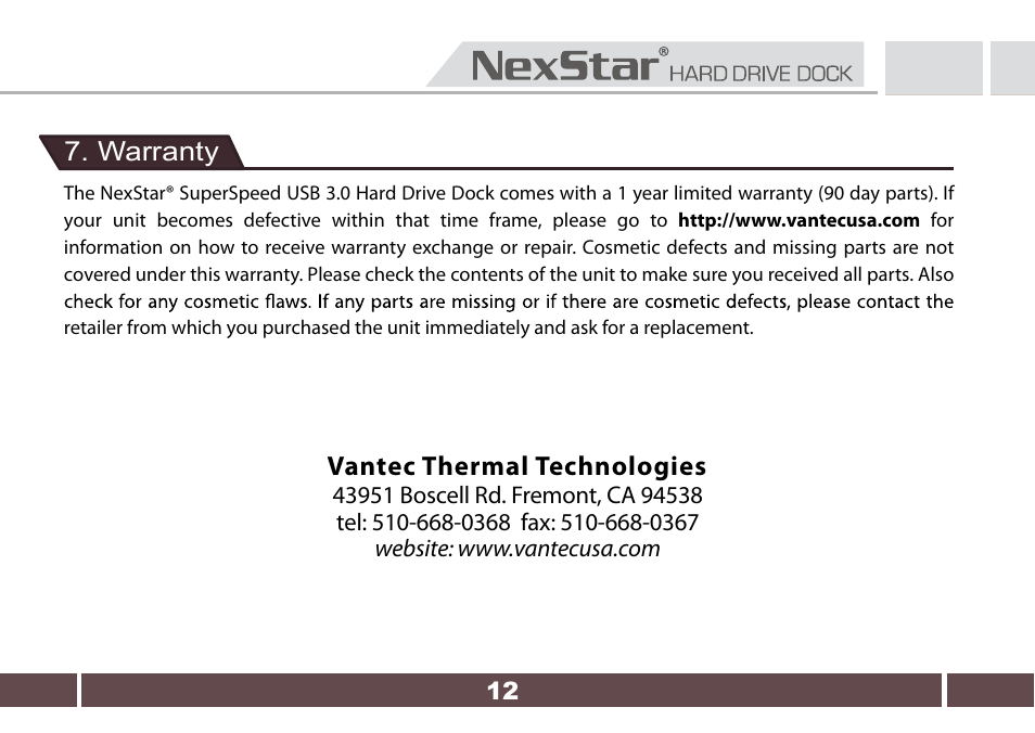 Nexstar NST-D300S3-BK User Manual | Page 13 / 13