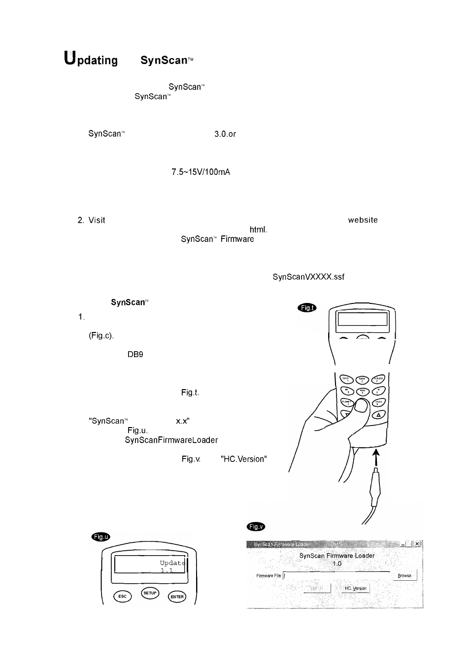 The firmware | Nexstar SynScan User Manual | Page 13 / 23