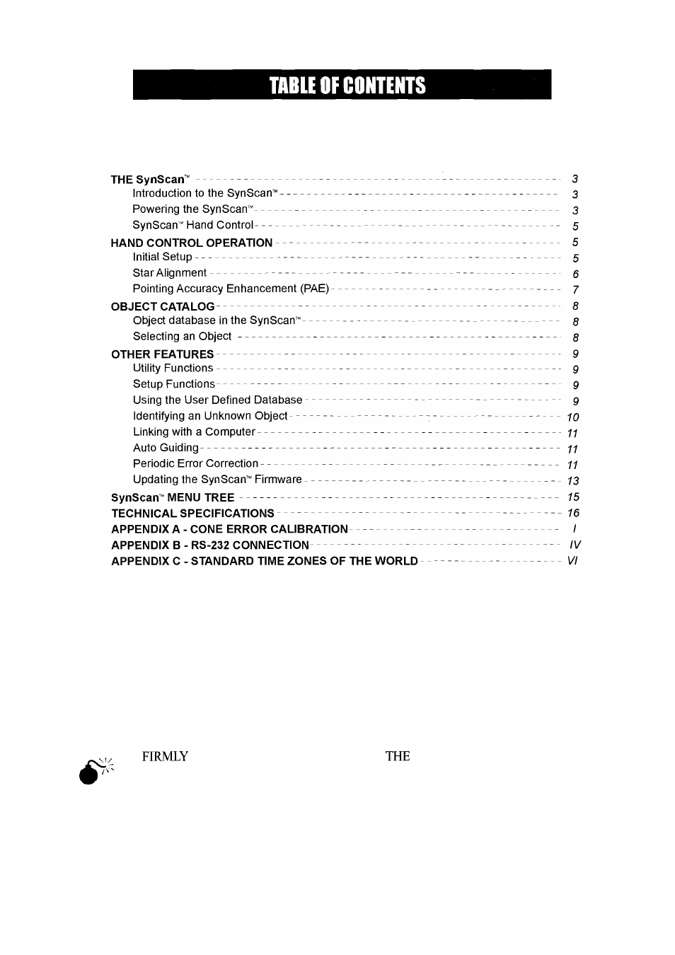 Nexstar SynScan User Manual | Page 2 / 23