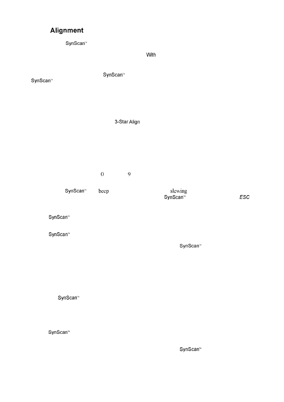 S t a r | Nexstar SynScan User Manual | Page 6 / 23