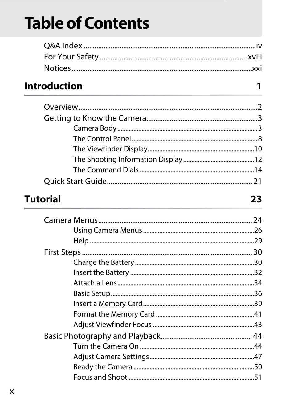 Nikon D300 User Manual | Page 12 / 452