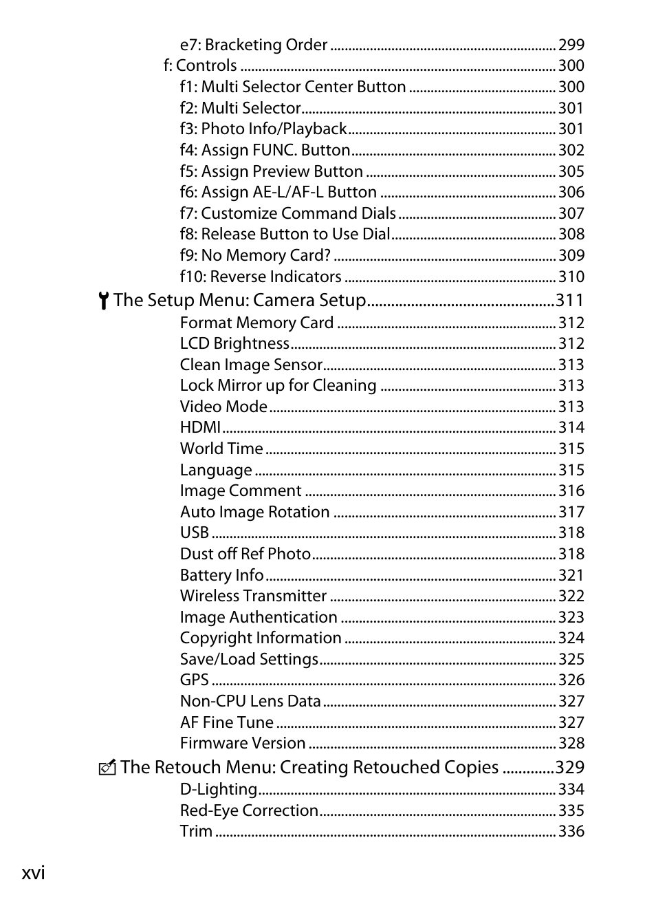 Nikon D300 User Manual | Page 18 / 452