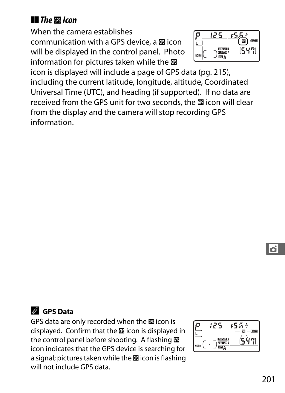 The k icon | Nikon D300 User Manual | Page 227 / 452