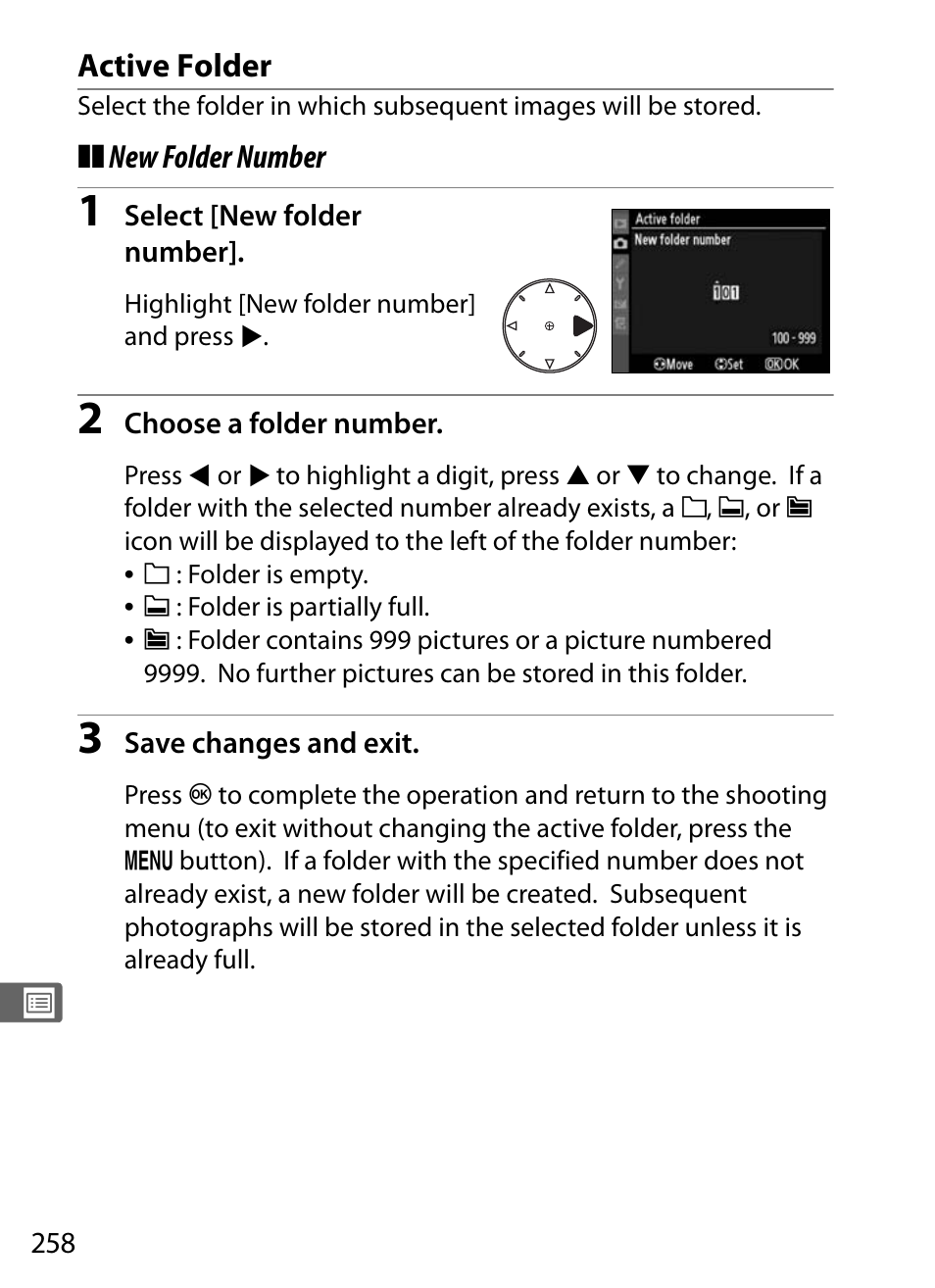 Active folder | Nikon D300 User Manual | Page 284 / 452