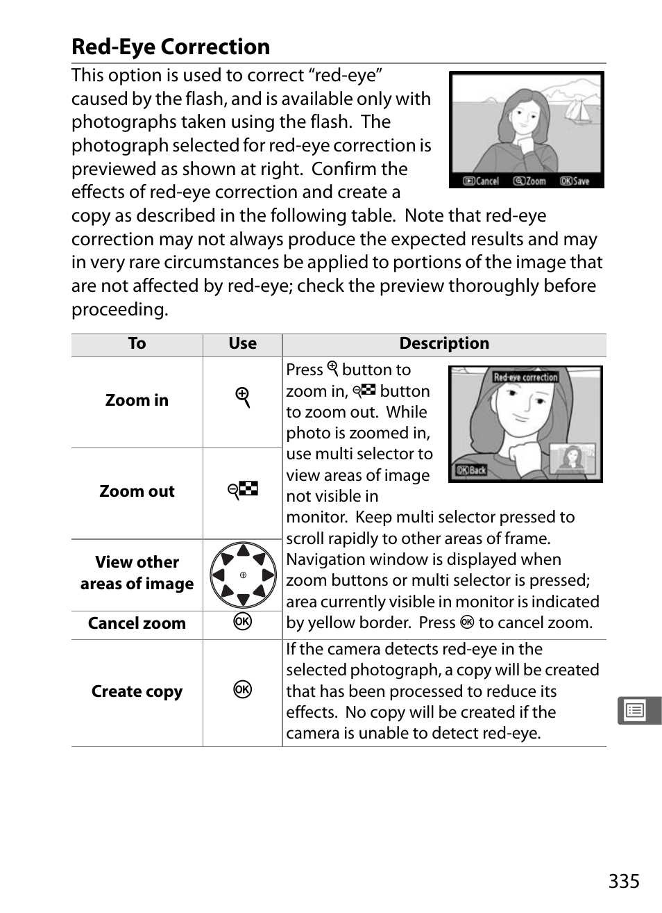Red-eye correction | Nikon D300 User Manual | Page 361 / 452