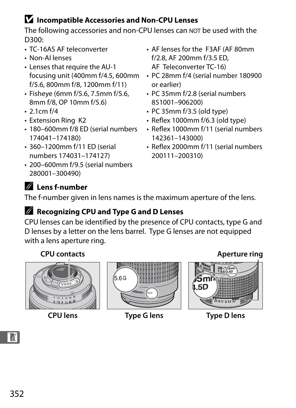 Nikon D300 User Manual | Page 378 / 452