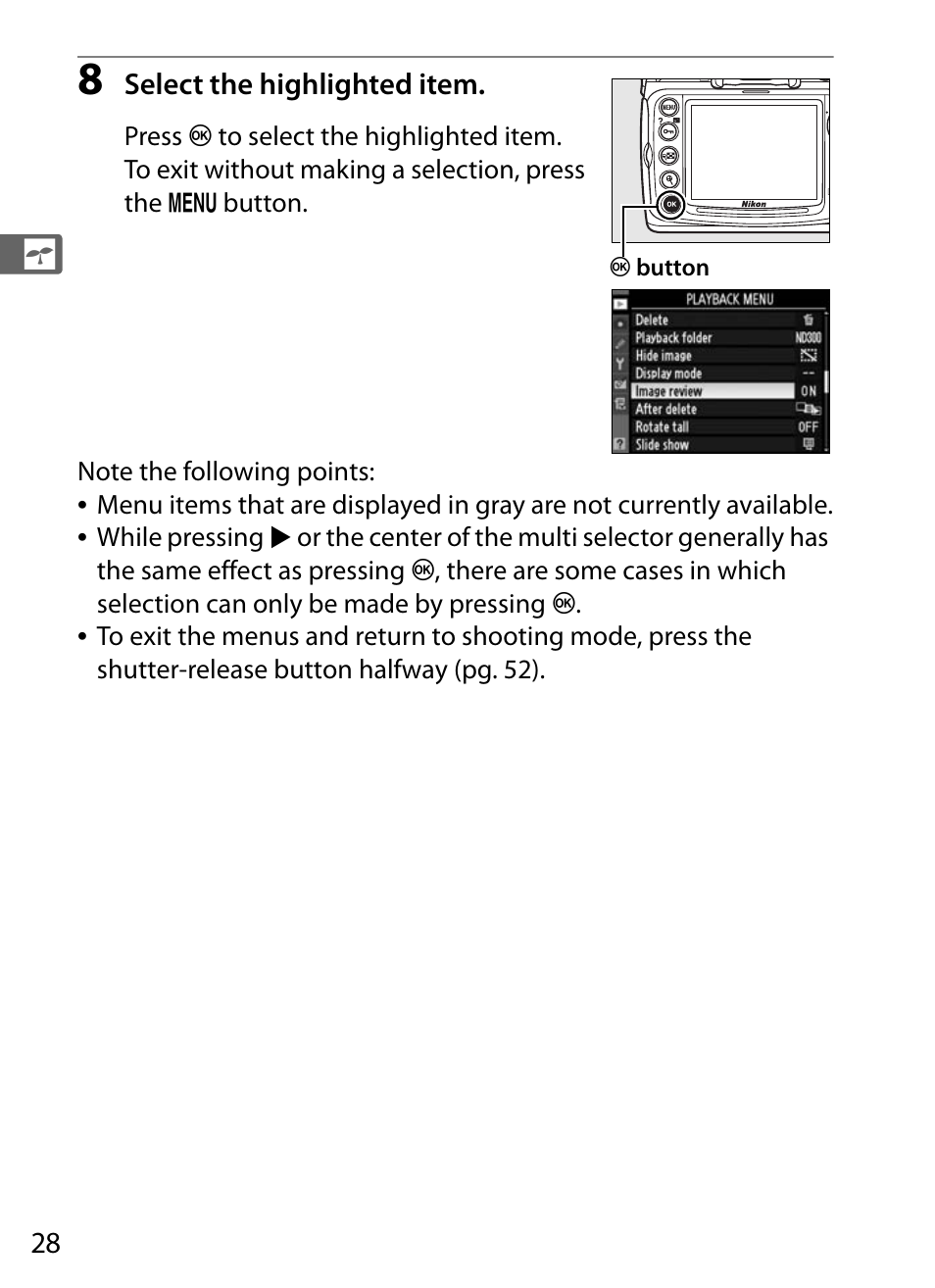 Nikon D300 User Manual | Page 54 / 452