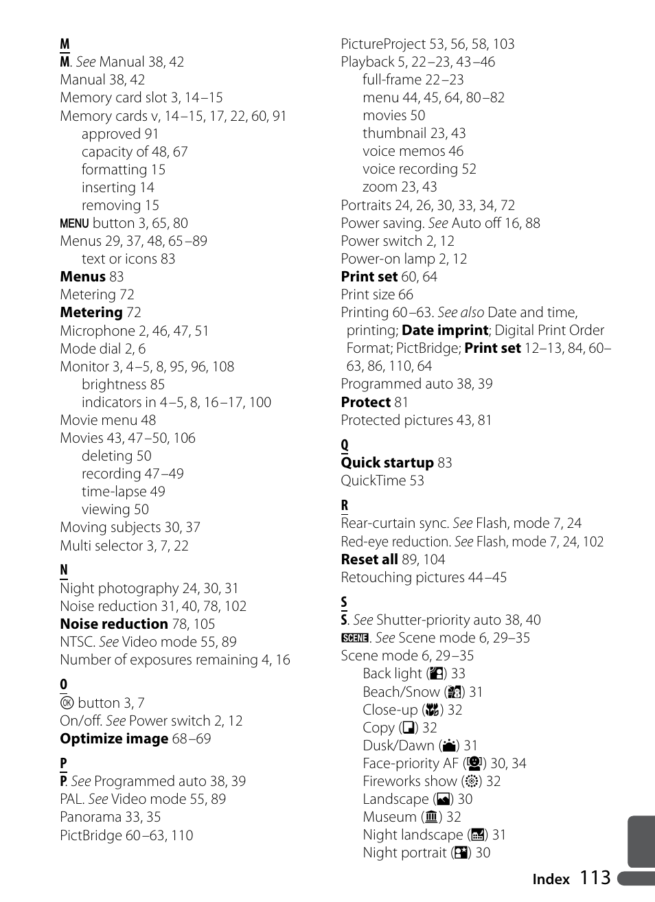 Nikon P5000 User Manual | Page 125 / 127