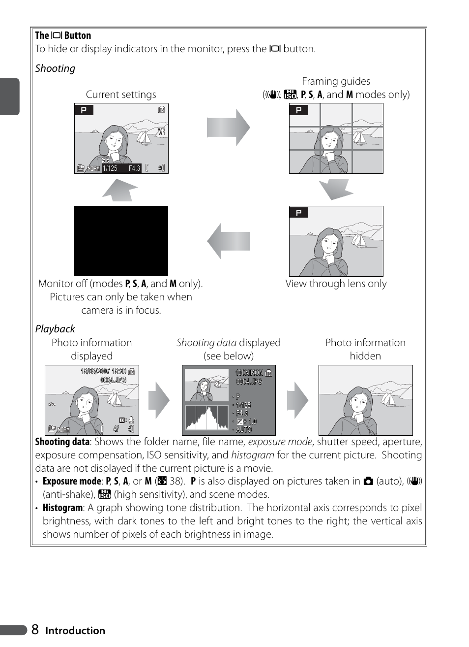 Introduction | Nikon P5000 User Manual | Page 20 / 127