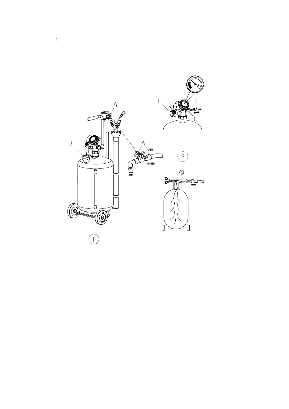 Oil extraction, Emptying the aspiration oil, Caution | Northern Industrial Tools 109088 User Manual | Page 3 / 4