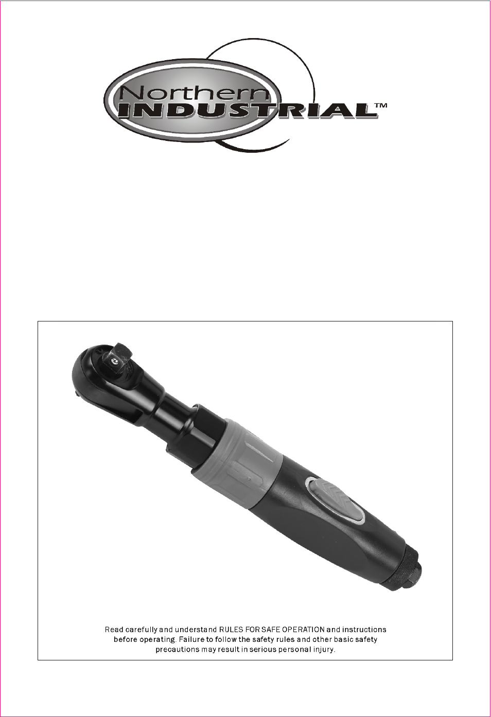 Northern Industrial Tools 1/2" AirRatchet Wrench User Manual | 5 pages