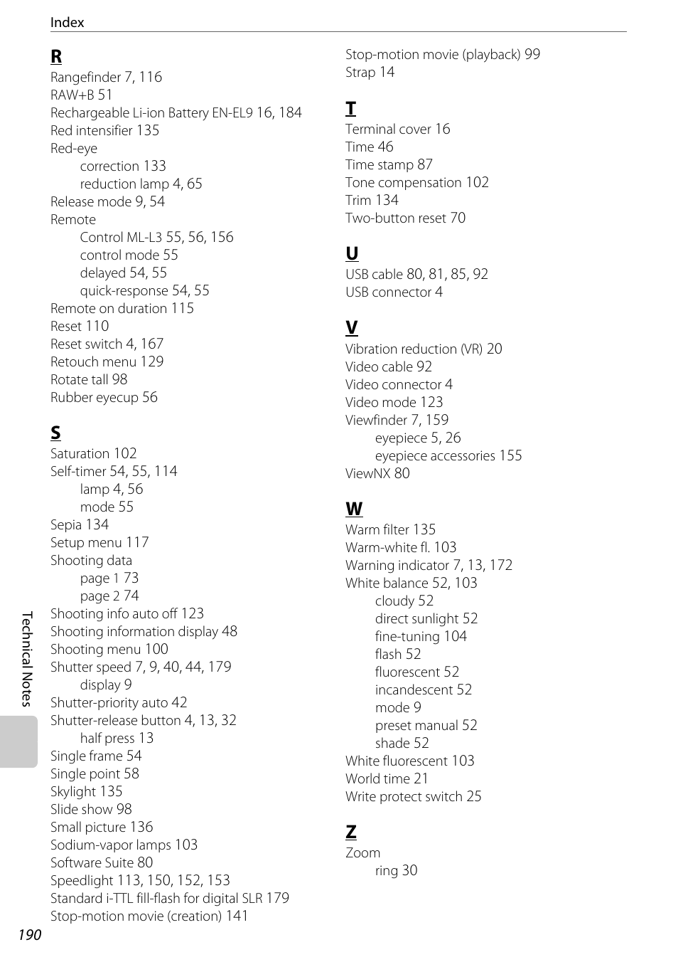 Nikon D60 User Manual | Page 202 / 204
