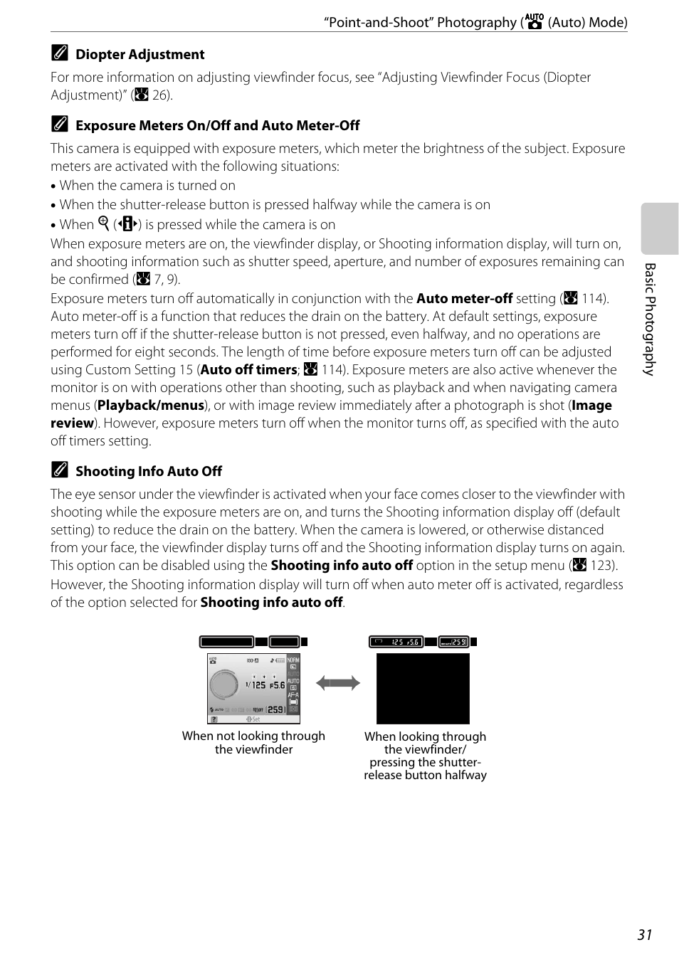 A 31) | Nikon D60 User Manual | Page 43 / 204