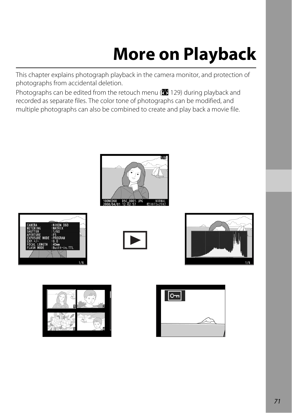 More on playback | Nikon D60 User Manual | Page 83 / 204