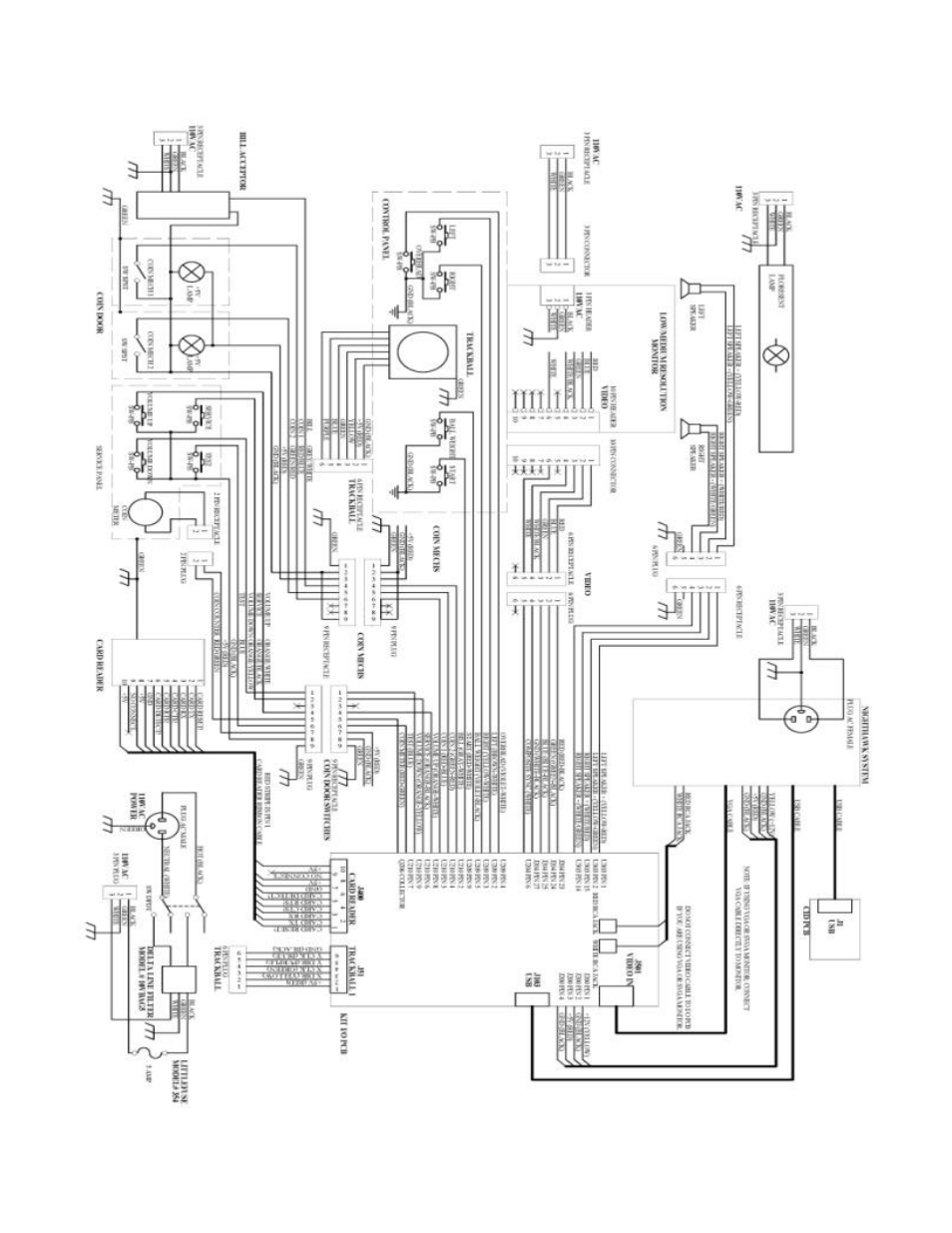 Ssb cabinet wiring diagram | Nighthawk SILVER STRIKE BOWLING User Manual | Page 48 / 59
