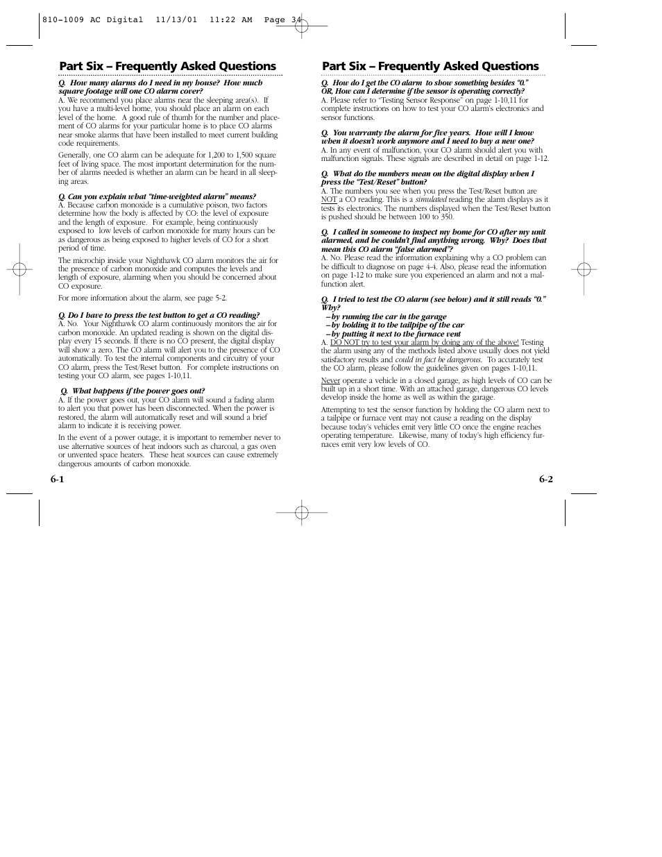 Part six – frequently asked questions | Nighthawk KN-COP-C User Manual | Page 18 / 20