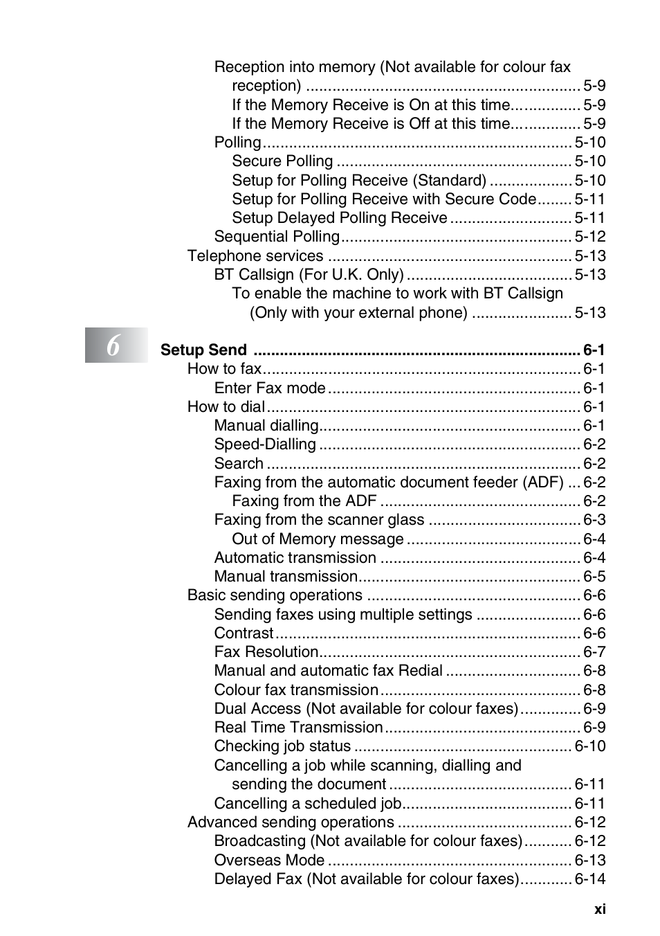 Nordic Star Products MFC-3420C User Manual | Page 12 / 190