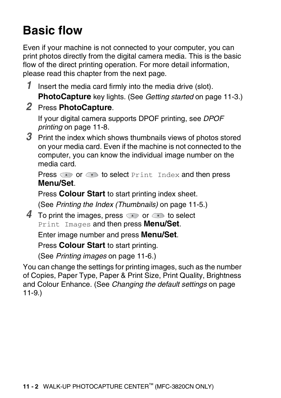 Basic flow, Basic flow -2 | Nordic Star Products MFC-3420C User Manual | Page 130 / 190