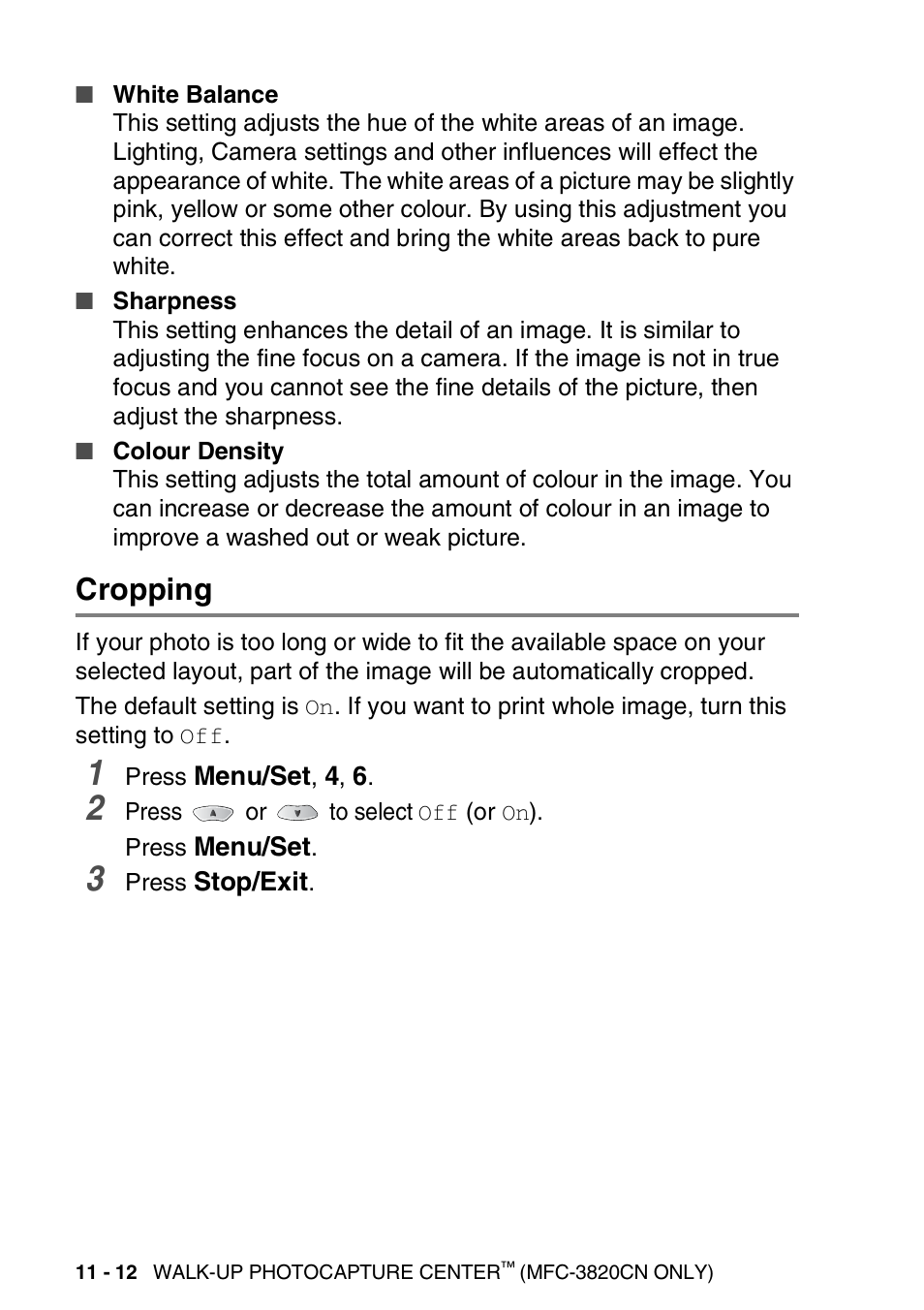 Cropping, Cropping -12 | Nordic Star Products MFC-3420C User Manual | Page 140 / 190