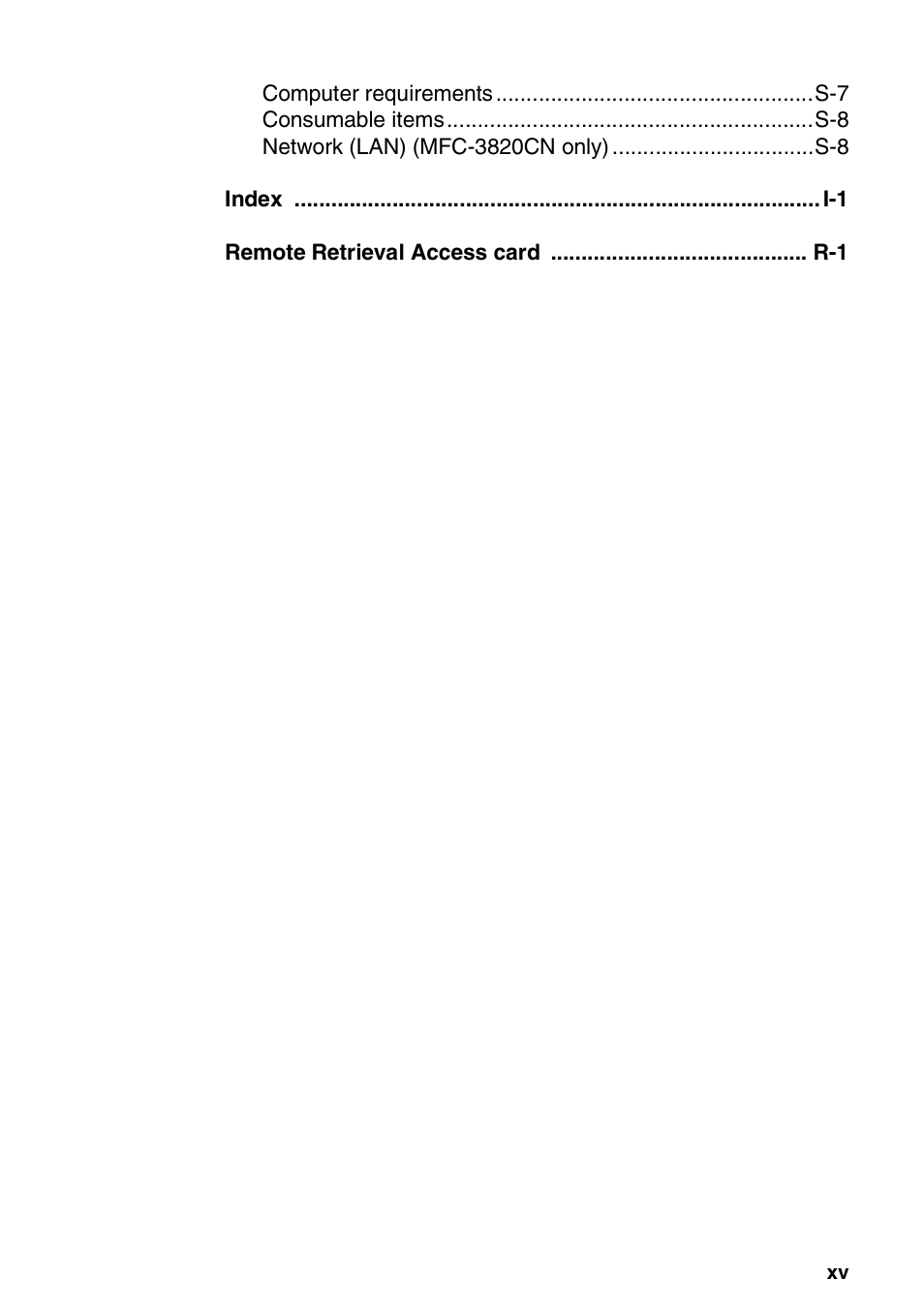 Nordic Star Products MFC-3420C User Manual | Page 16 / 190