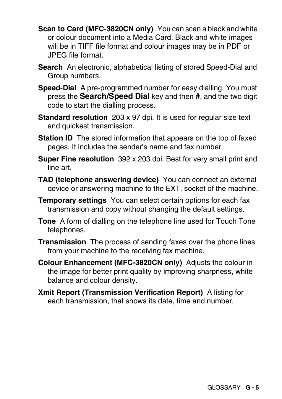 Nordic Star Products MFC-3420C User Manual | Page 175 / 190
