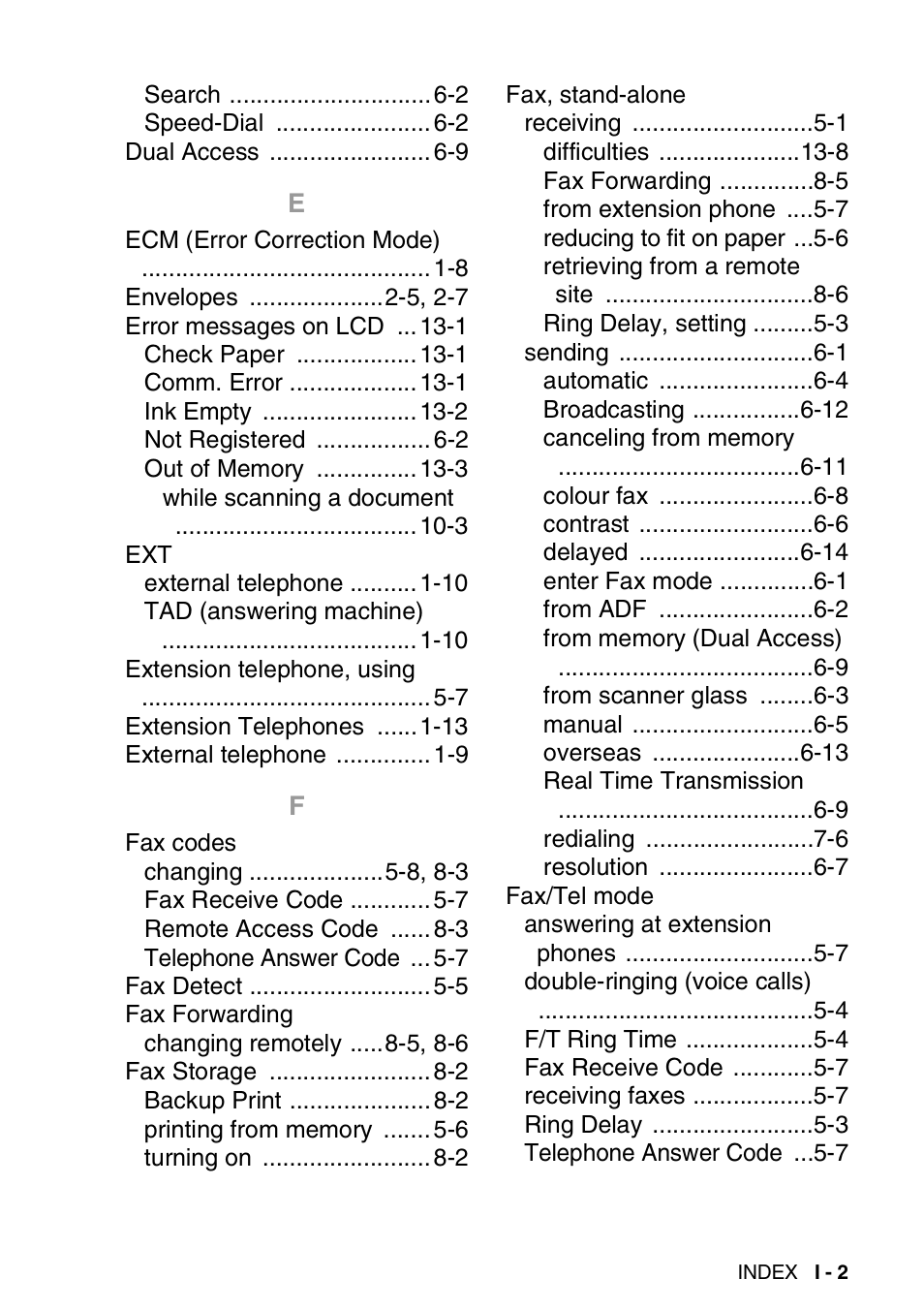 Nordic Star Products MFC-3420C User Manual | Page 185 / 190