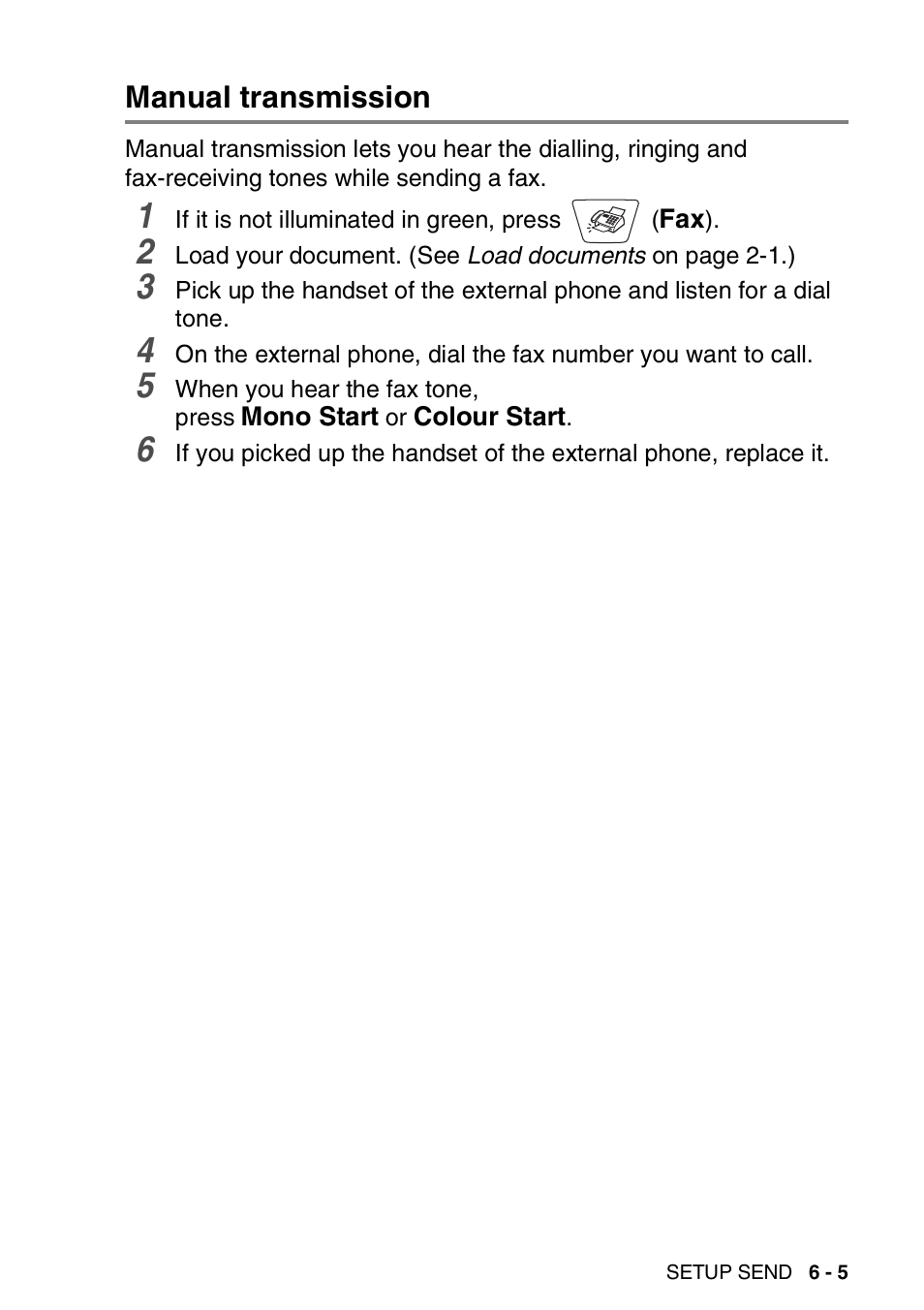 Manual transmission, Manual transmission -5 | Nordic Star Products MFC-3420C User Manual | Page 81 / 190