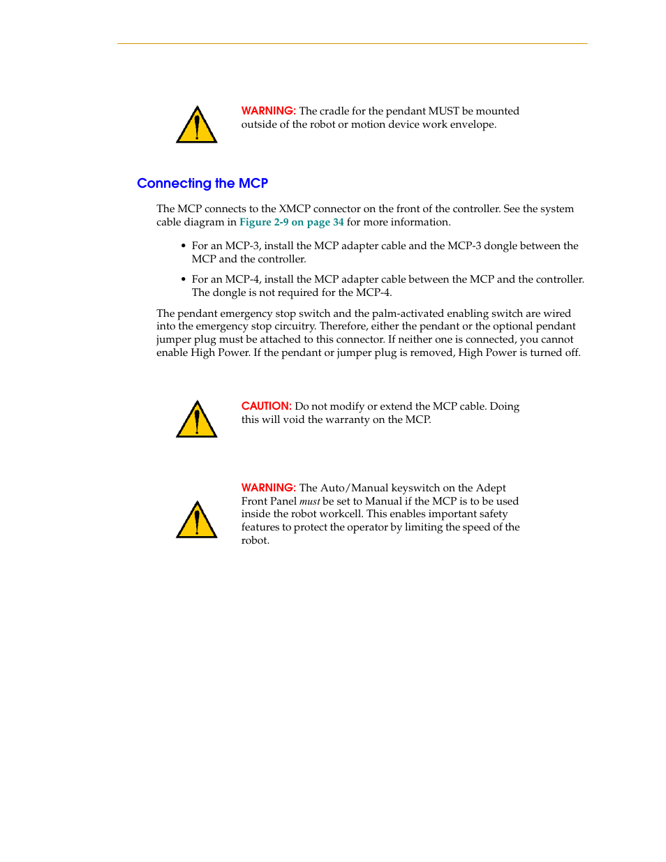 Connecting the mcp | Nortech Systems Adept RS-232/TERM User Manual | Page 129 / 156