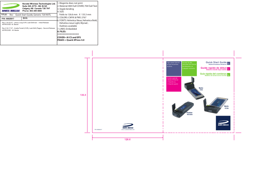 Novatel Wireless OVATION PC720 User Manual | 31 pages