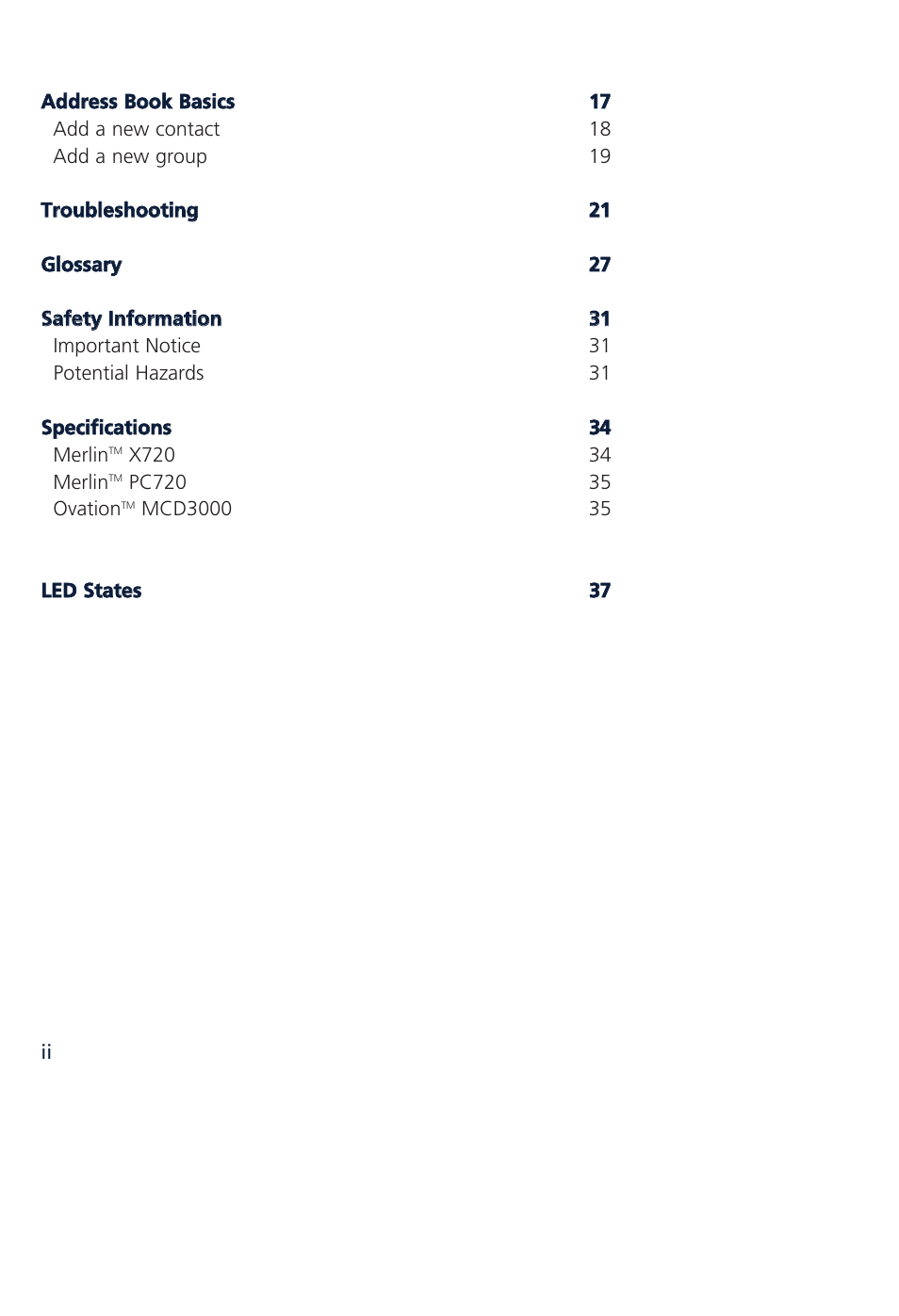 Novatel Wireless MCD3000 User Manual | Page 5 / 130