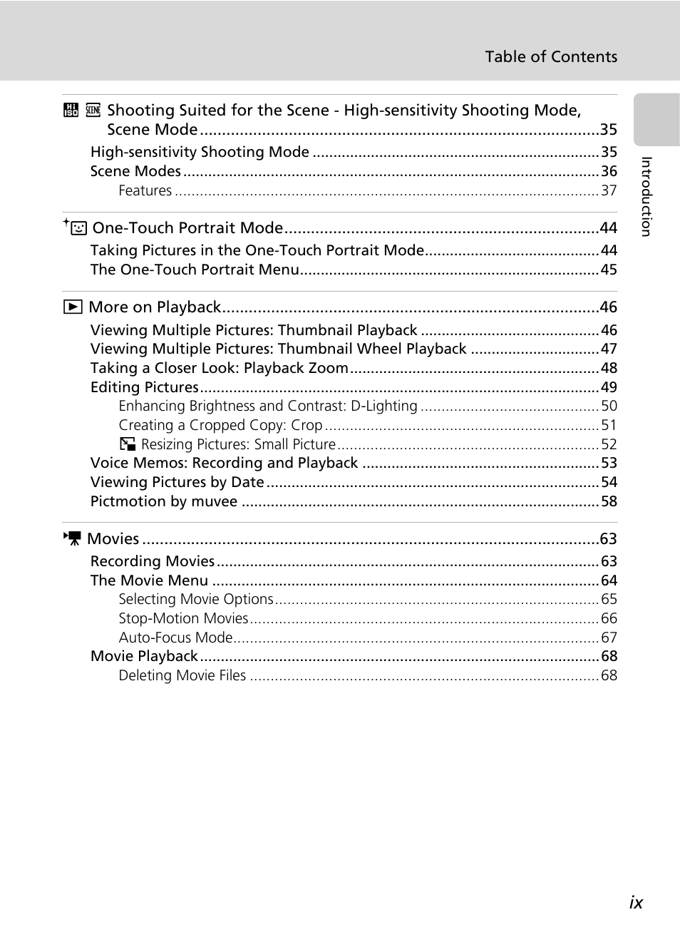 Nikon S51c User Manual | Page 11 / 191