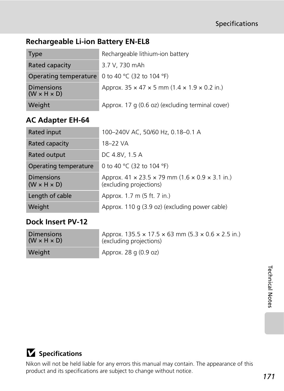 Nikon S51c User Manual | Page 185 / 191