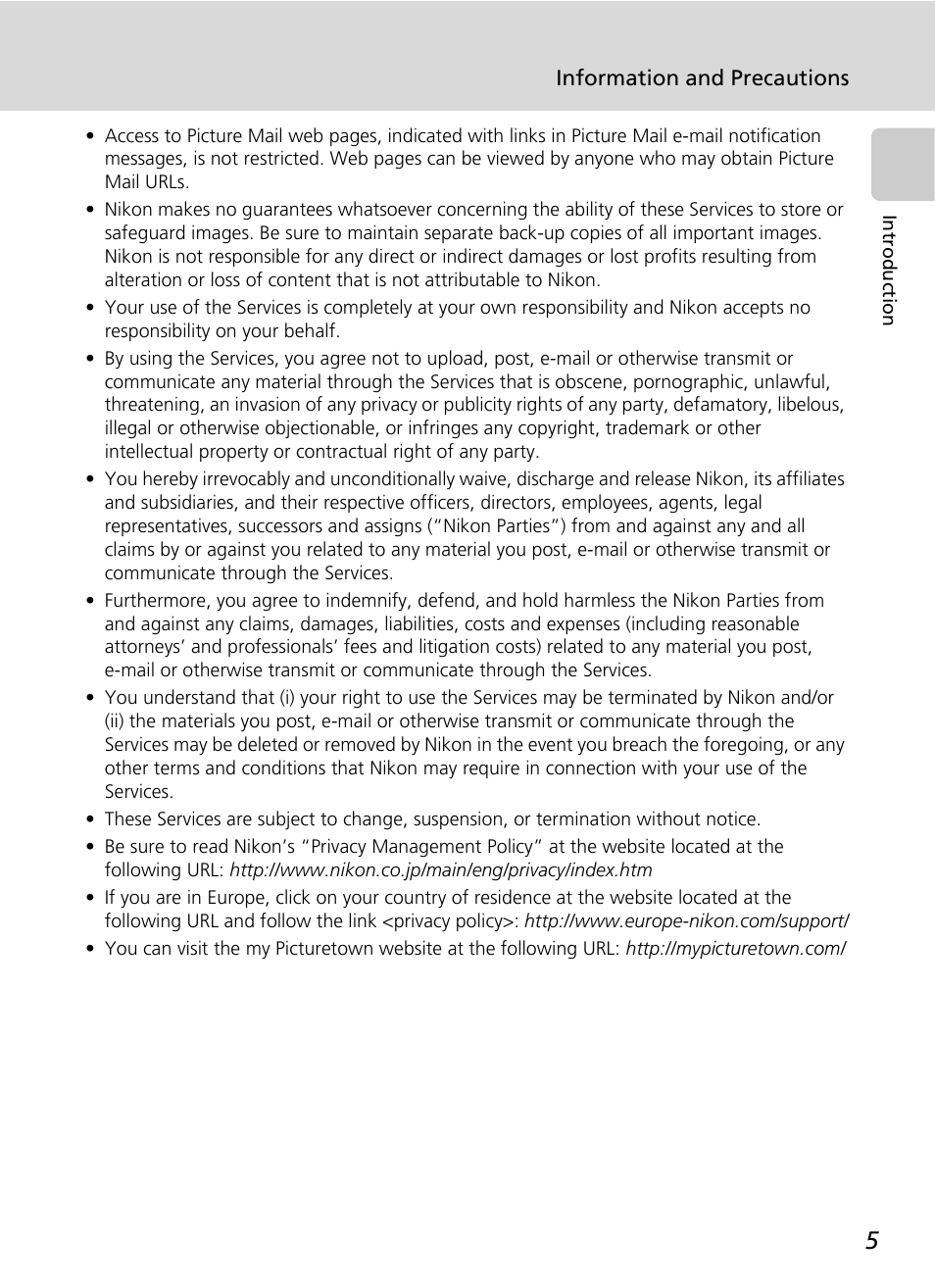 Nikon S51c User Manual | Page 19 / 191