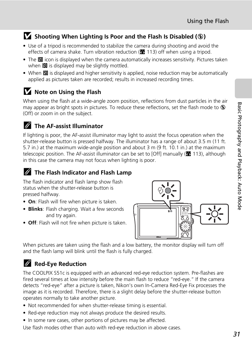 C 31 | Nikon S51c User Manual | Page 45 / 191