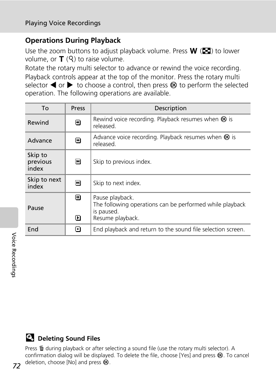 Operations during playback | Nikon S51c User Manual | Page 86 / 191