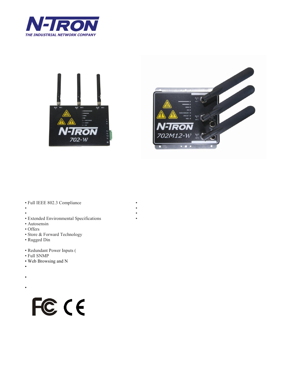 N-Tron 702M12-W User Manual | Page 3 / 52