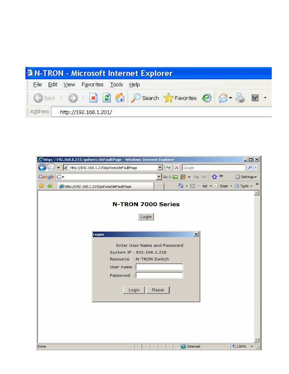 Web software configuration | N-Tron Ntron 7014FX2 User Manual | Page 21 / 145