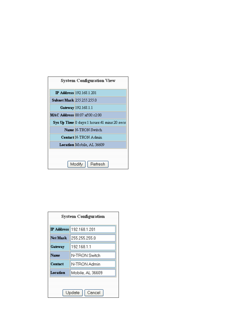 Administration – system | N-Tron Ntron 7014FX2 User Manual | Page 24 / 145