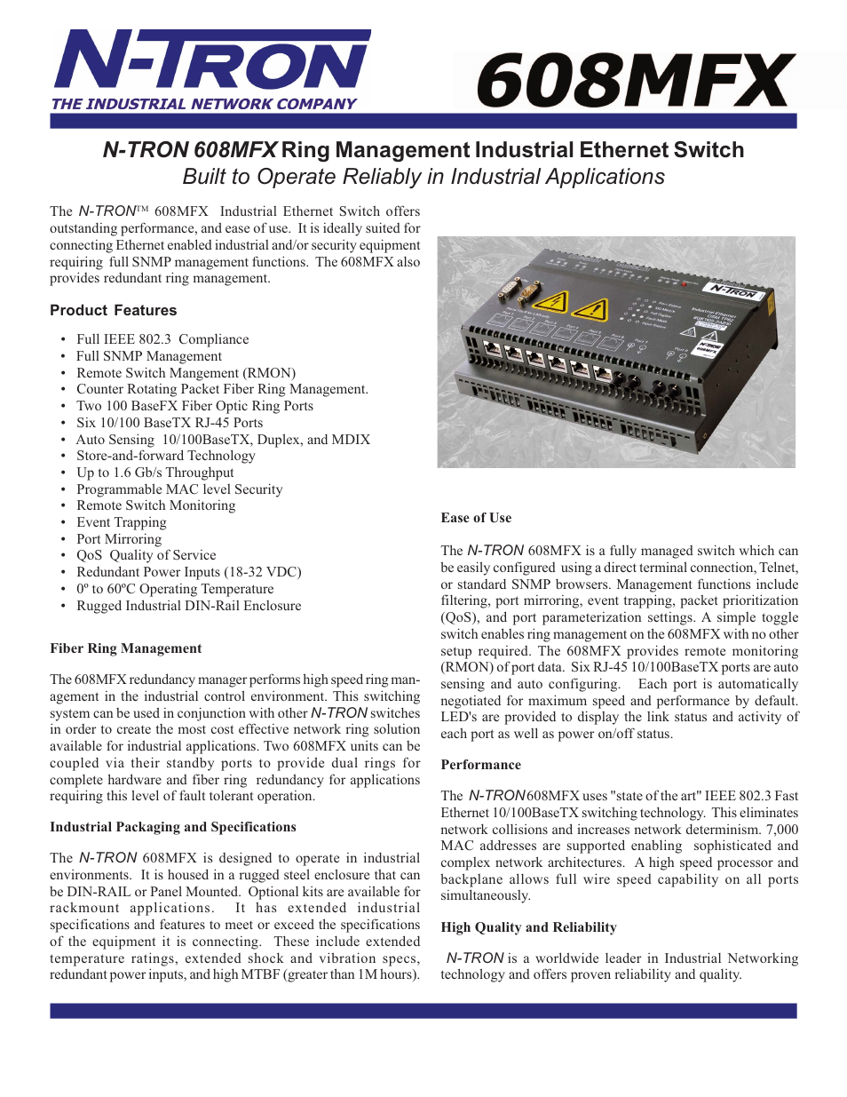 N-Tron 608MFX User Manual | 2 pages