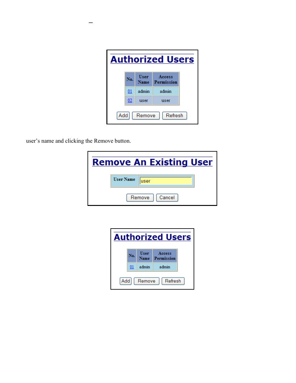 User management – removing users | N-Tron 708M12 User Manual | Page 104 / 156
