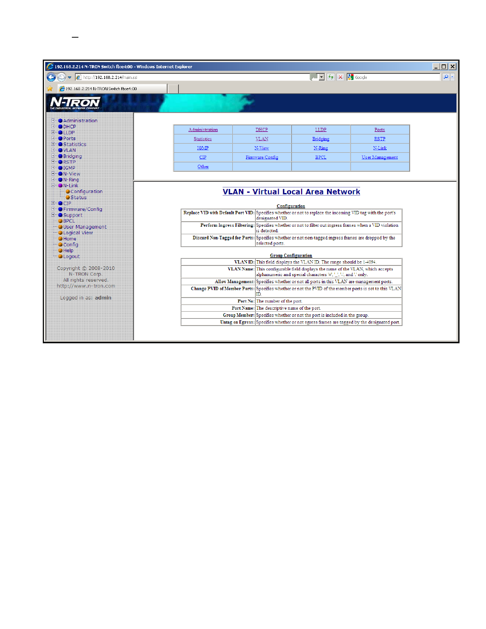 Help – vlan | N-Tron 708M12 User Manual | Page 113 / 156