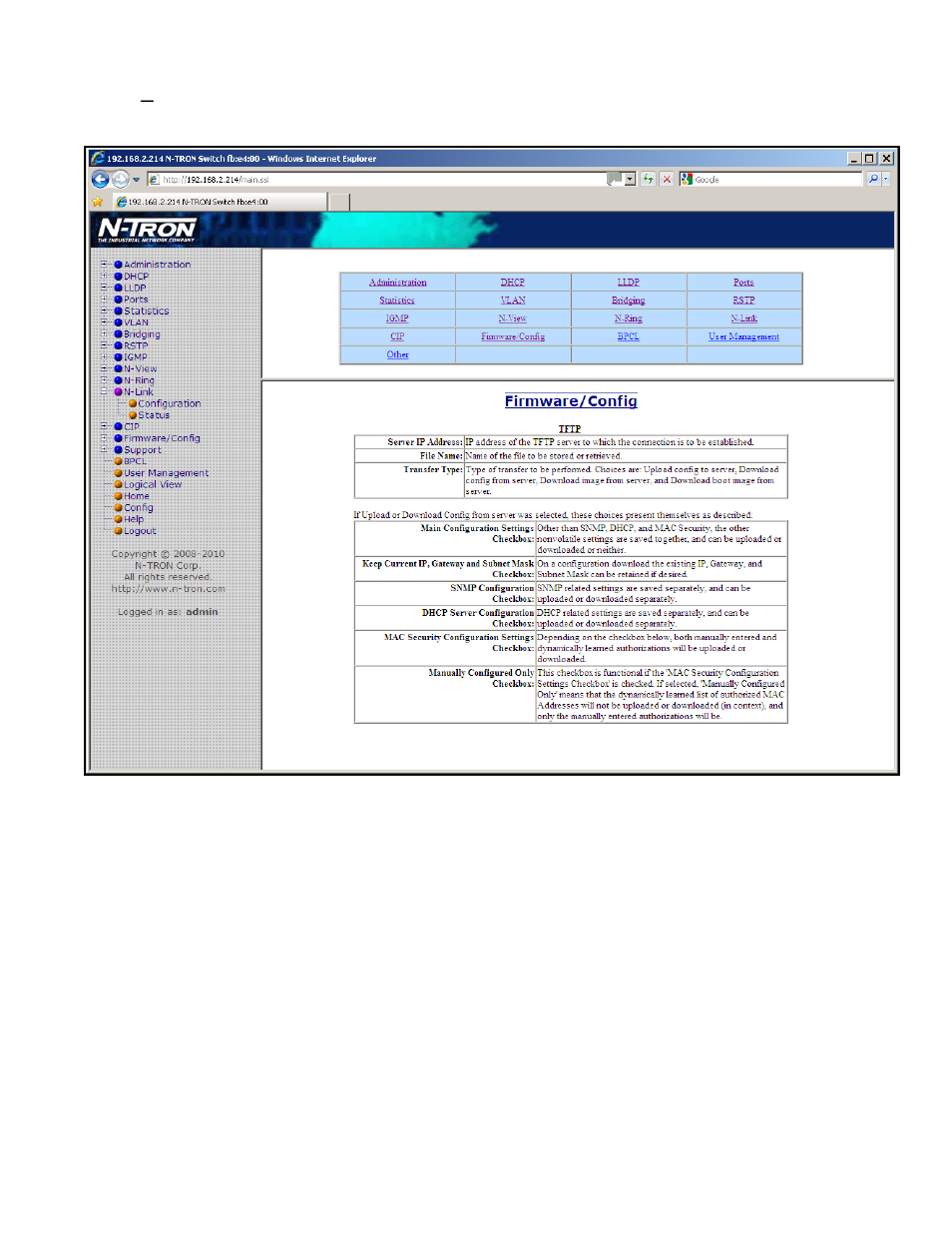 Help – firmware/config | N-Tron 708M12 User Manual | Page 121 / 156