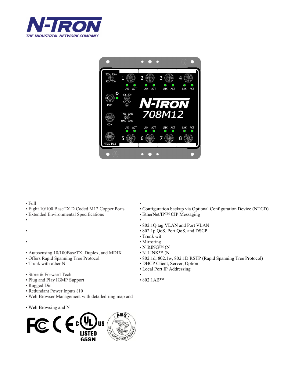 N-Tron 708M12 User Manual | Page 5 / 156