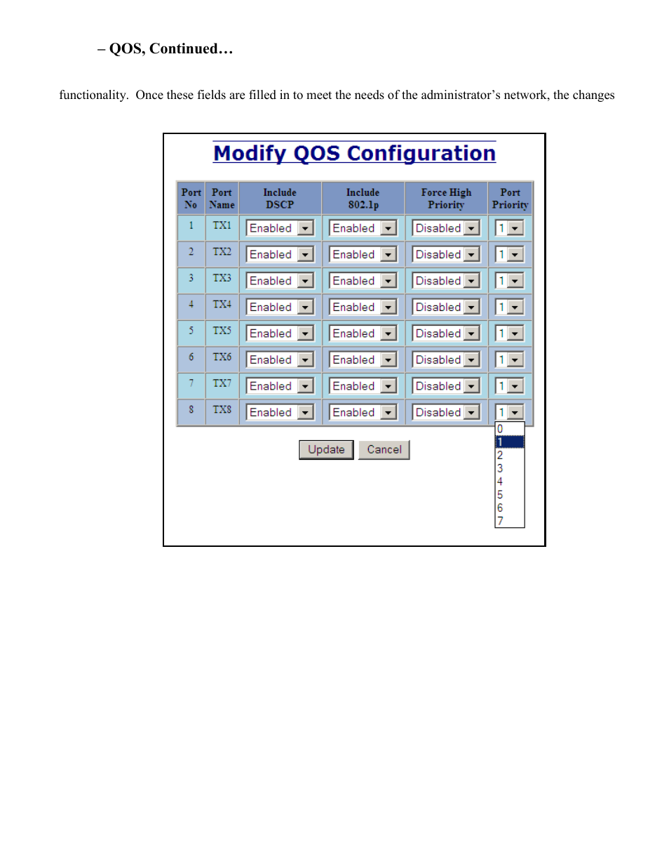 Ports – qos, continued | N-Tron 708M12 User Manual | Page 55 / 156