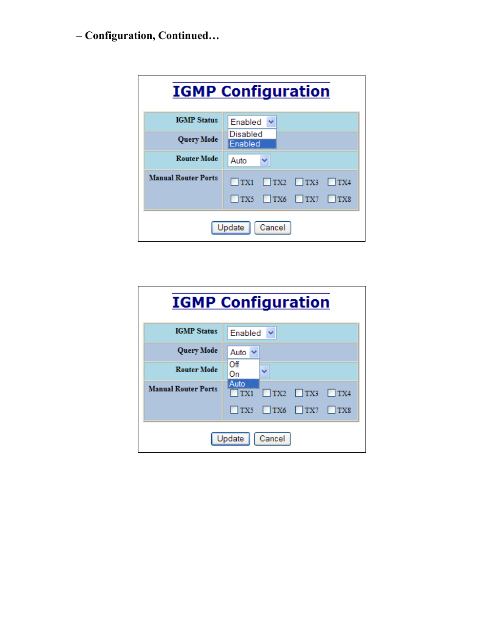 Igmp – configuration, continued | N-Tron 708M12 User Manual | Page 72 / 156