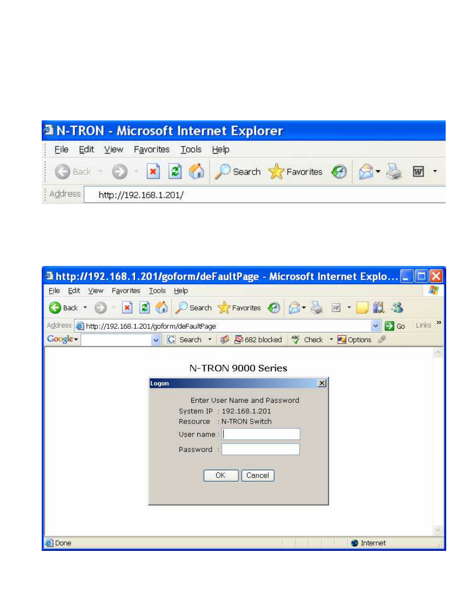 Web software configuration | N-Tron 9000 Series User Manual | Page 22 / 138
