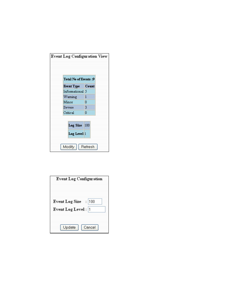 Eventlog – log statistics | N-Tron 9000 Series User Manual | Page 63 / 138