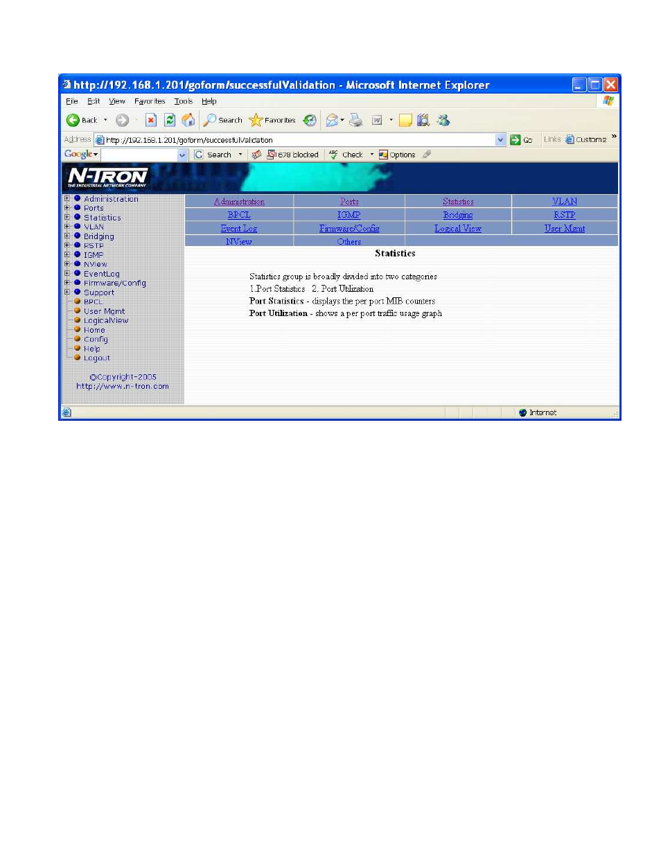 Help – statistics | N-Tron 9000 Series User Manual | Page 76 / 138